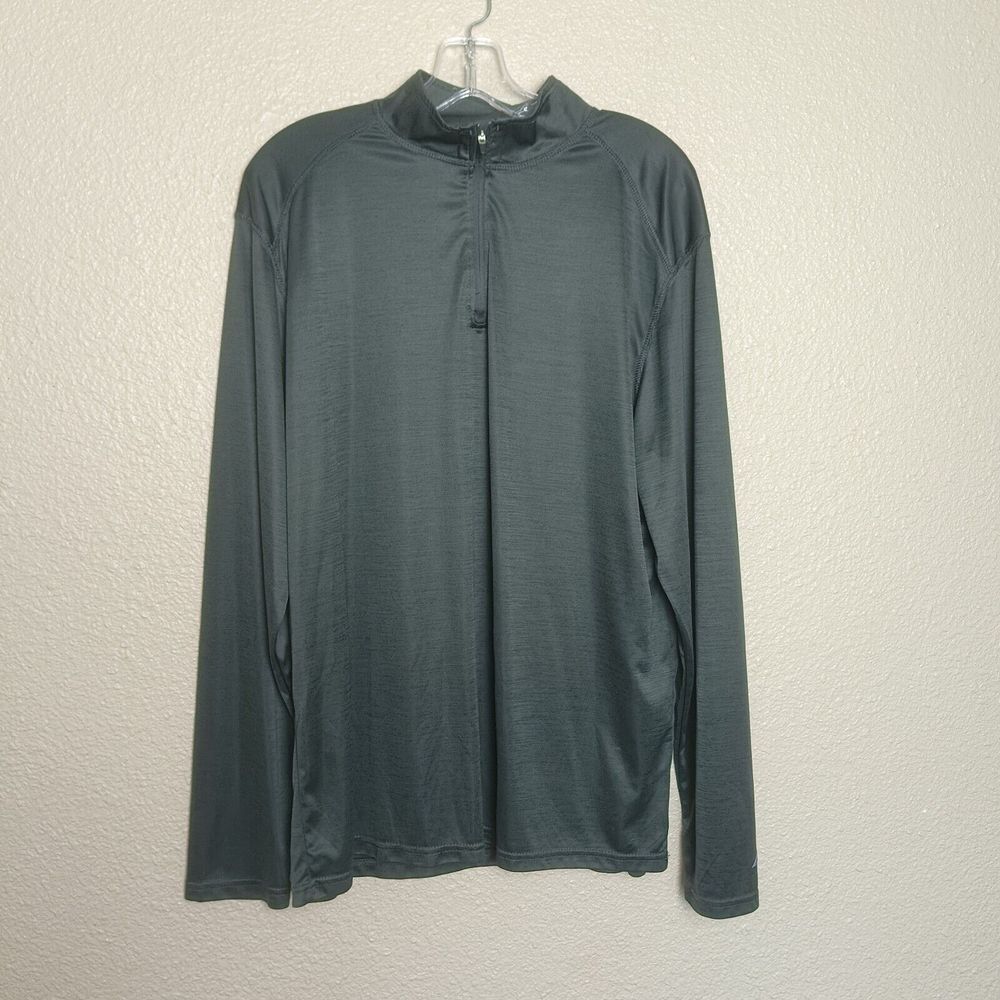 Bsn Performance Sportswear Men's‎ Shirt XL 1/4 Zip Dark Gray Long Sleeve